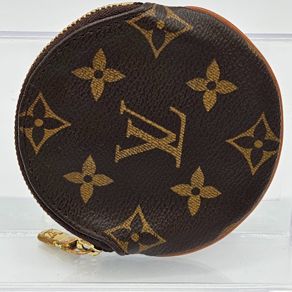Louis Vuitton Monogram Canvas Zipper Round Coin Pouch
